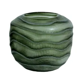 Vāze Home ESPRIT Zaļš Stikls Moderns 20 x 20 x 18 cm