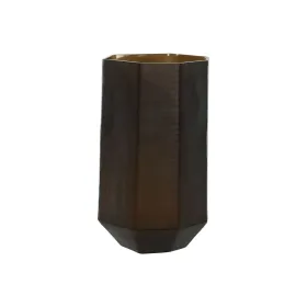 Vaza Home ESPRIT Tamsiai pilka Stiklas Šiuolaikiškas 18 x 18 x 31 cm