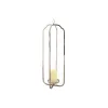 Candleholder Home ESPRIT Silver Crystal Steel 21 x 21 x 62 cm