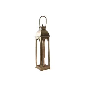 Žibintas Home ESPRIT Auksinis Aliuminis Stiklas Vintage 17 x 17 x 78 cm