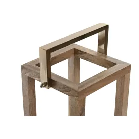 Žvakidė Home ESPRIT Ruda Plienas Mango mediena 25 x 25 x 54 cm