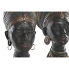 Decorative Figure Home ESPRIT Brown African Woman 30 x 20 x 53 cm (2 Units)