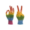 Decorative Figure Home ESPRIT Multicolour Hand 16 x 10 x 36 cm (2 Units)