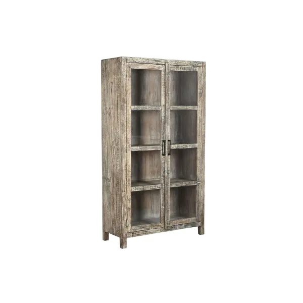 Esittelyteline Home ESPRIT Valkoinen Ruskea Recycled Wood 100 x 40 x 180 cm