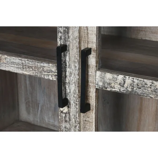 Esittelyteline Home ESPRIT Valkoinen Ruskea Recycled Wood 100 x 40 x 180 cm