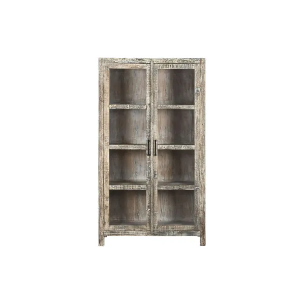 Esittelyteline Home ESPRIT Valkoinen Ruskea Recycled Wood 100 x 40 x 180 cm