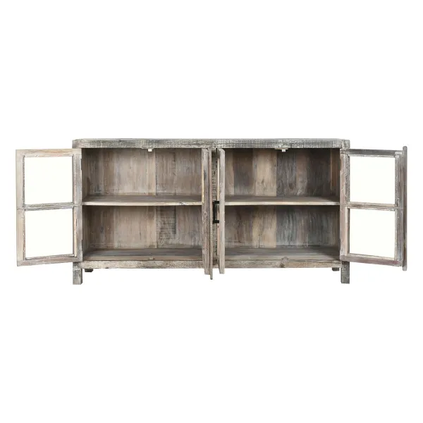 Sivupöytä Home ESPRIT Valkoinen Ruskea Recycled Wood 170 x 40 x 90 cm