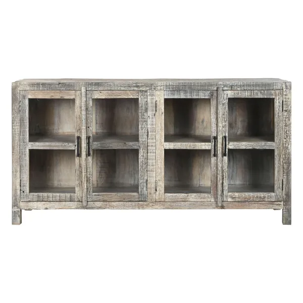 Sivupöytä Home ESPRIT Valkoinen Ruskea Recycled Wood 170 x 40 x 90 cm