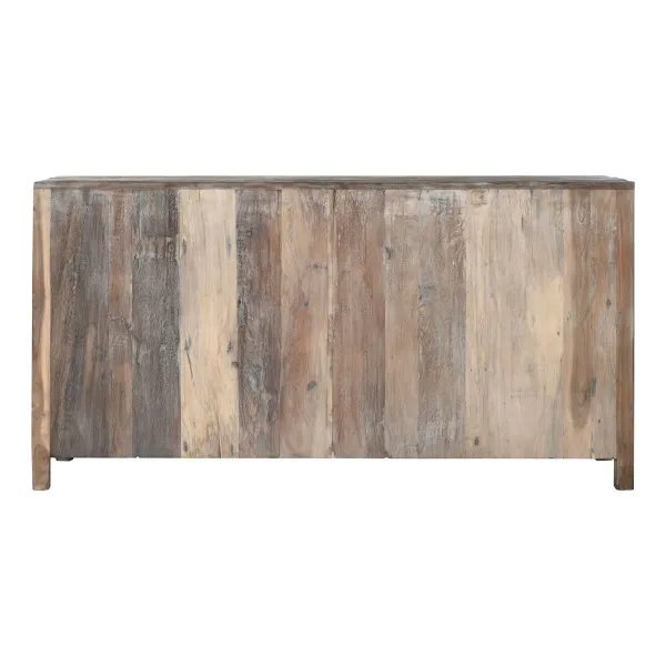 Sivupöytä Home ESPRIT Valkoinen Ruskea Recycled Wood 170 x 40 x 90 cm