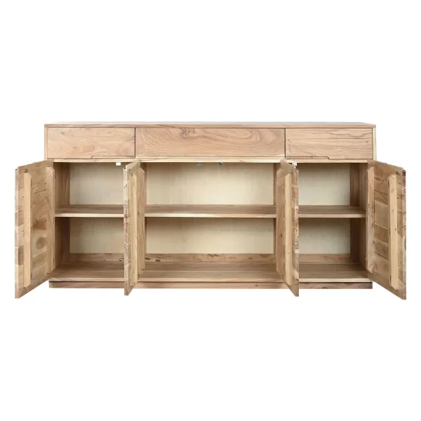 Sivupöytä Home ESPRIT Luonnollinen Akaasia Recycled Wood 160 x 40 x 81 cm