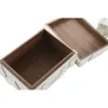 Jewelry box Home ESPRIT White Resin Bone 18 x 13 x 7,5 cm (2 Pieces)