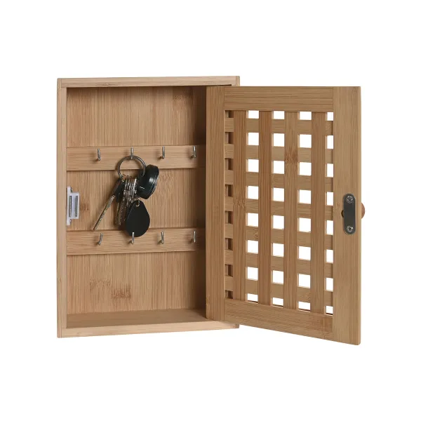 Atslēgu skapis Home ESPRIT Dabisks 19 x 6 x 27 cm