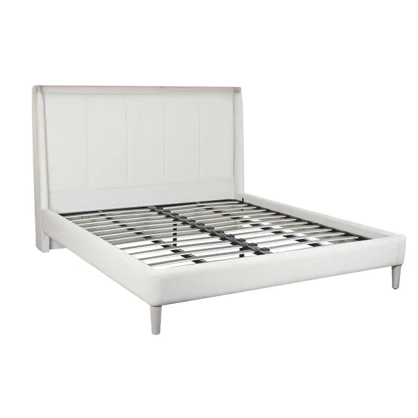 кровать Home ESPRIT Светло-серый 196 x 223 x 135 cm