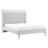 кровать Home ESPRIT Светло-серый 196 x 223 x 135 cm