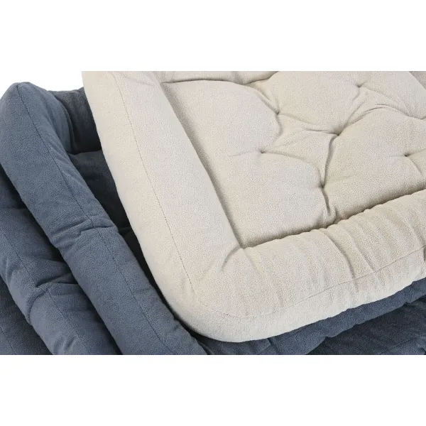 Mājdzīvnieku gulta Home ESPRIT Bēšs Pelēks Krēmkrāsa Tumši pelēks 72 X 60 X 9 CM 2 gb.