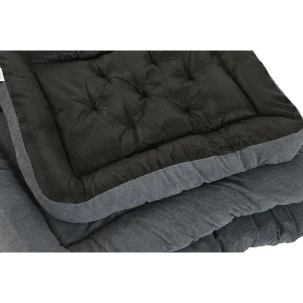 Mājdzīvnieku gulta Home ESPRIT Bēšs Pelēks Krēmkrāsa Tumši pelēks 72 X 60 X 9 CM 2 gb.