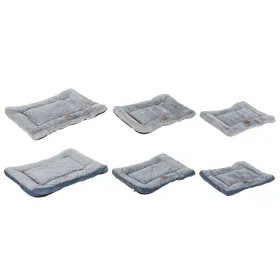 Pet bed Home ESPRIT Blue Grey Light grey 85 X 70 X 8 CM 2 Units