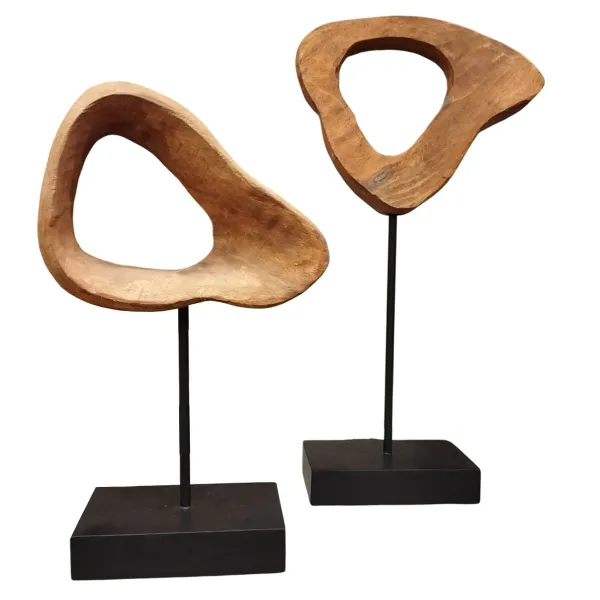 Dekoratīvās figūriņas Home ESPRIT Brūns Melns Moderns 20 x 9 x 34 cm