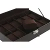 Шкатулка Home ESPRIT Темно-коричневый Полиуретан Стеклянный Сталь Деревянный MDF 30 x 20 x 8 cm