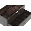 Шкатулка Home ESPRIT Коричневый Полиуретан Стеклянный Деревянный MDF 27,5 x 11 x 15 cm