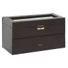 Шкатулка Home ESPRIT Коричневый Полиуретан Стеклянный Деревянный MDF 27,5 x 11 x 15 cm