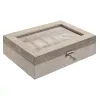 Шкатулка Home ESPRIT Серый Темно-серый Полиуретан Деревянный MDF 29,5 x 20 x 8 cm