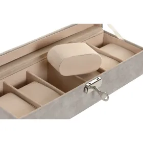 Шкатулка Home ESPRIT Серый Темно-серый Полиуретан Деревянный MDF 30 x 10 x 8 cm