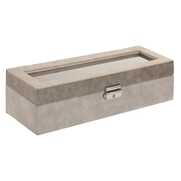 Шкатулка Home ESPRIT Серый Темно-серый Полиуретан Деревянный MDF 30 x 10 x 8 cm