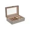Шкатулка Home ESPRIT Коричневый Серый Полиуретан Деревянный MDF 25,00, X 16,5 X 8 CM