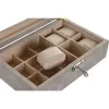 Шкатулка Home ESPRIT Коричневый Серый Полиуретан Деревянный MDF 25,00, X 16,5 X 8 CM