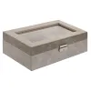Шкатулка Home ESPRIT Коричневый Серый Полиуретан Деревянный MDF 25,00, X 16,5 X 8 CM