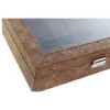 Шкатулка Home ESPRIT Коричневый Полиуретан Стеклянный Деревянный MDF 30 x 20 x 8 cm