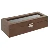Шкатулка Home ESPRIT Коричневый Полиуретан Стеклянный Деревянный MDF 30 x 10 x 8 cm