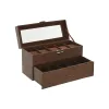 Шкатулка Home ESPRIT Коричневый Полиуретан Стеклянный Деревянный MDF 27,5 X 11 X 15,5 CM