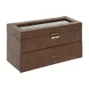 Шкатулка Home ESPRIT Коричневый Полиуретан Стеклянный Деревянный MDF 27,5 X 11 X 15,5 CM