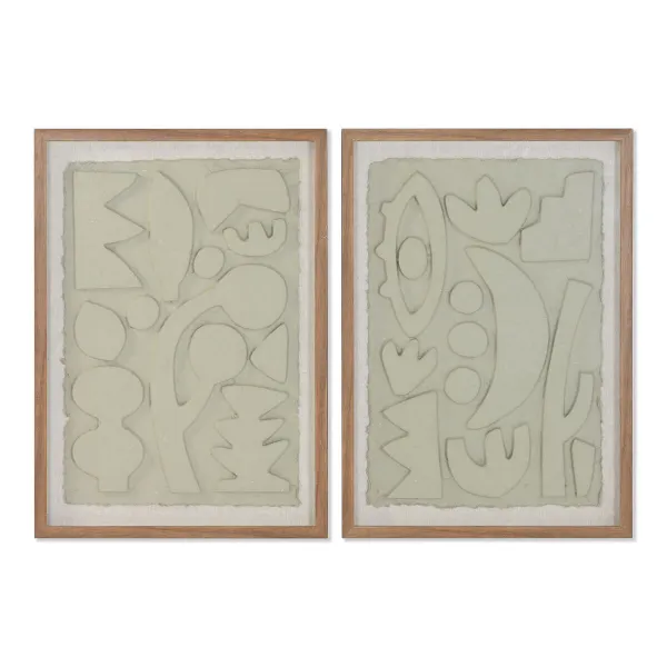 Glezna Home ESPRIT Papīrs Stikls 50 x 3 x 70 cm