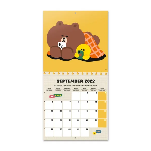 Line Friends - Calendar 2022 30x30cm
