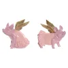 Декоративная фигура Home ESPRIT Розовый Хряк 19 x 11 x 17 cm (2 штук)