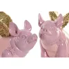 Декоративная фигура Home ESPRIT Розовый Хряк 19 x 11 x 17 cm (2 штук)