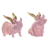 Декоративная фигура Home ESPRIT Розовый Хряк 19 x 11 x 17 cm (2 штук)