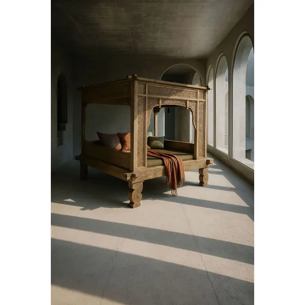 Lova Home ESPRIT Natūralus 225 x 160 x 206 cm