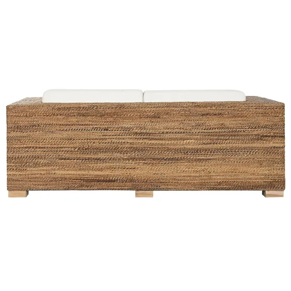 Dārza dīvāns Home ESPRIT Balts Dabisks 192 x 92 x 65 cm