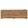 Garden sofa Home ESPRIT White Natural 192 x 92 x 65 cm