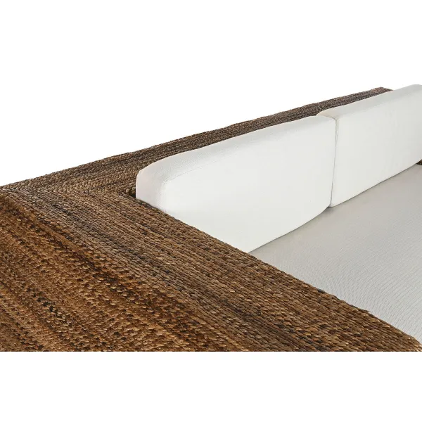 Dārza dīvāns Home ESPRIT Balts Dabisks 192 x 92 x 65 cm