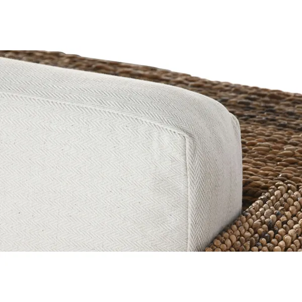 Dārza dīvāns Home ESPRIT Balts Dabisks 192 x 92 x 65 cm