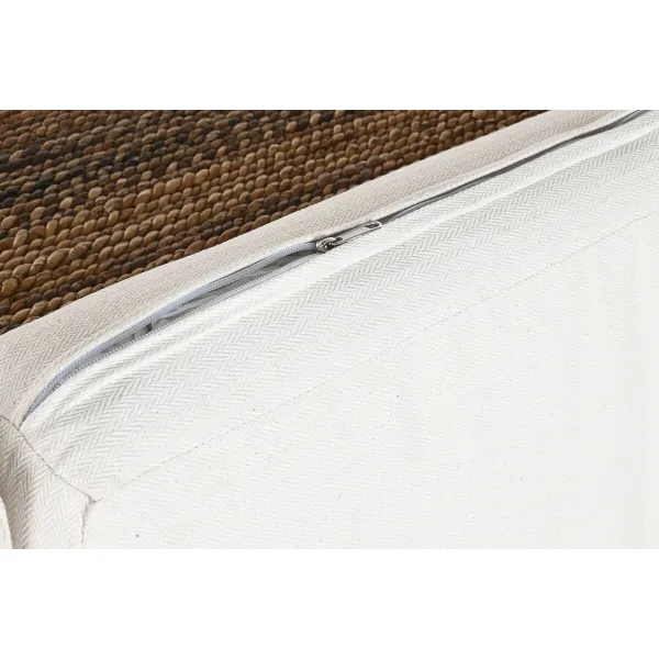 Sodo sofa Home ESPRIT Balta Natūralus 192 x 92 x 65 cm