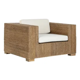 Dārza dīvāns Home ESPRIT Balts Dabisks 117 x 92 x 65 cm