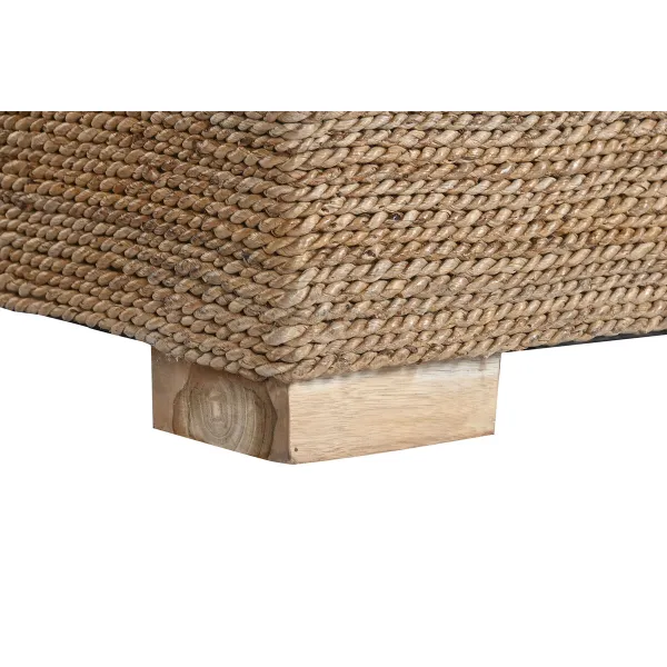 Dārza dīvāns Home ESPRIT Balts Dabisks 117 x 92 x 65 cm