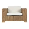 Sodo sofa Home ESPRIT Balta Natūralus 117 x 92 x 65 cm