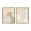 Картина с LED Home ESPRIT полистирол Деревянный MDF 40 x 3,8 x 50 cm